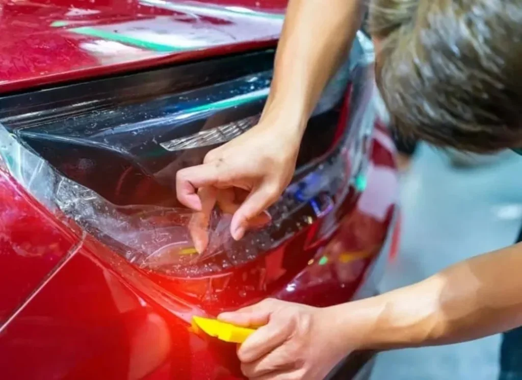 Auto paint wrap detail